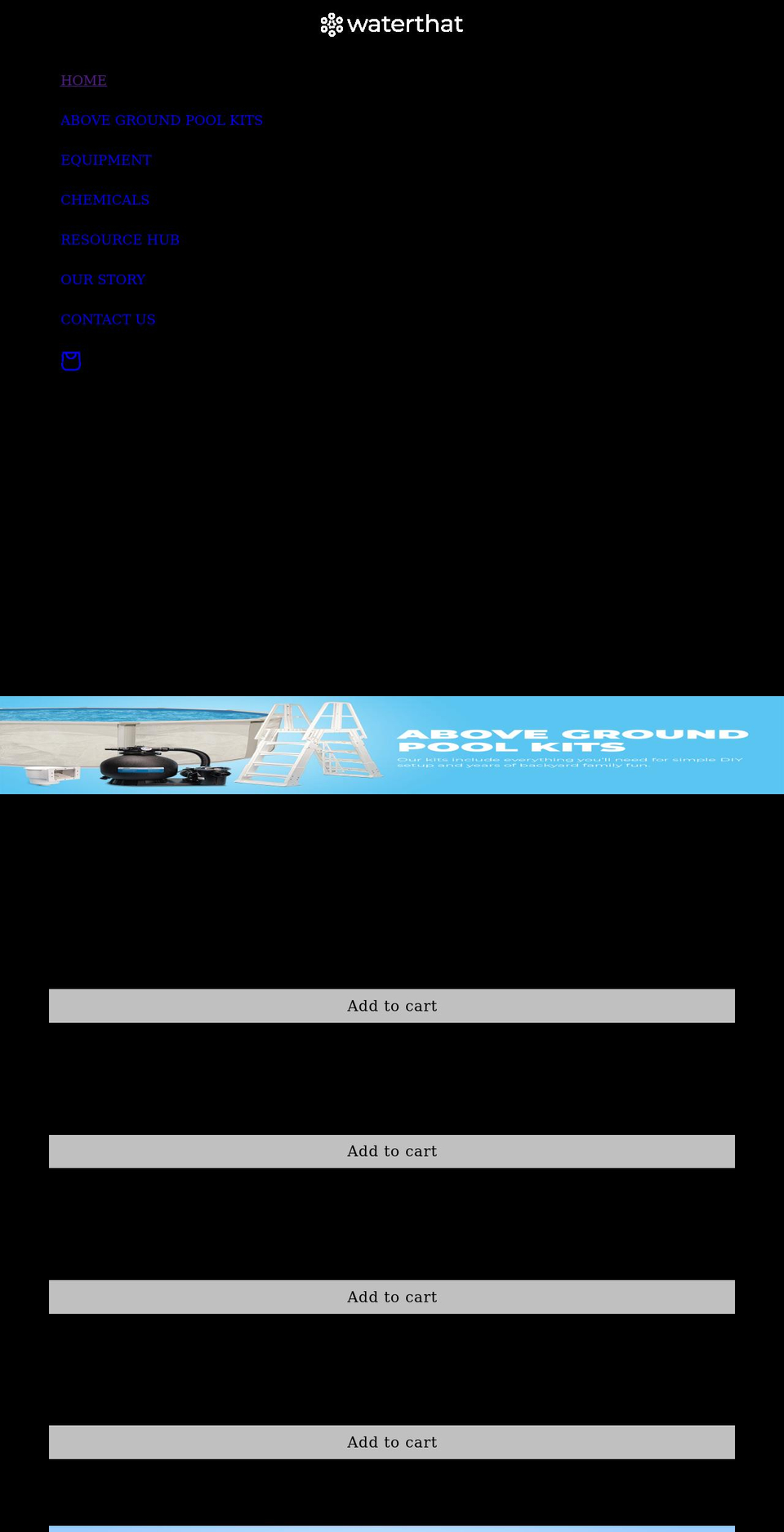 waterthat.com shopify website screenshot