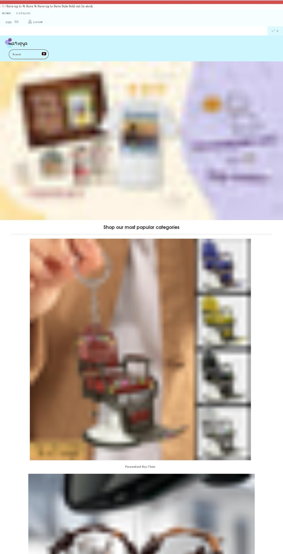 watopya.com shopify website screenshot