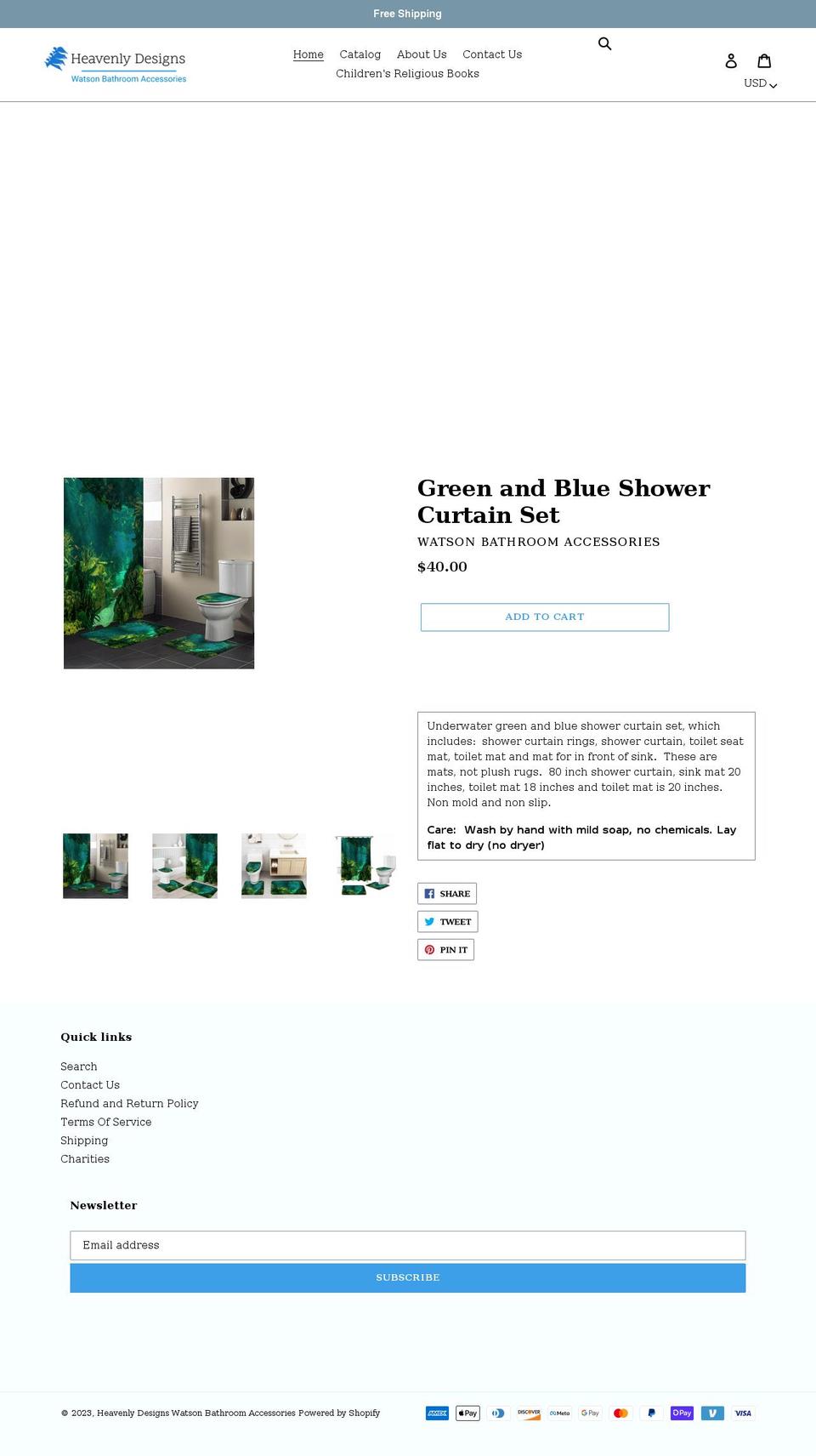 watsonbathroom.com shopify website screenshot