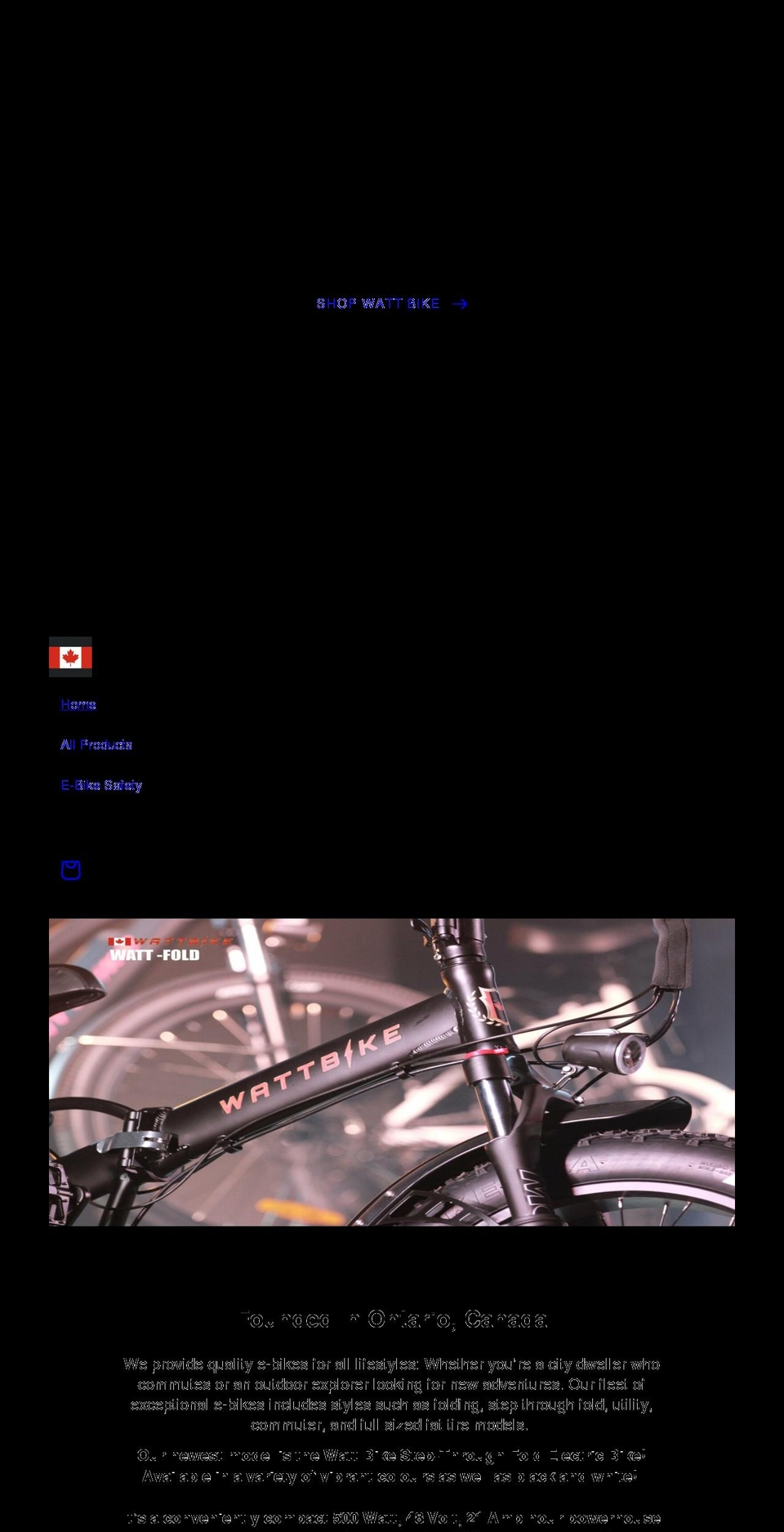 wattbikes.store shopify website screenshot