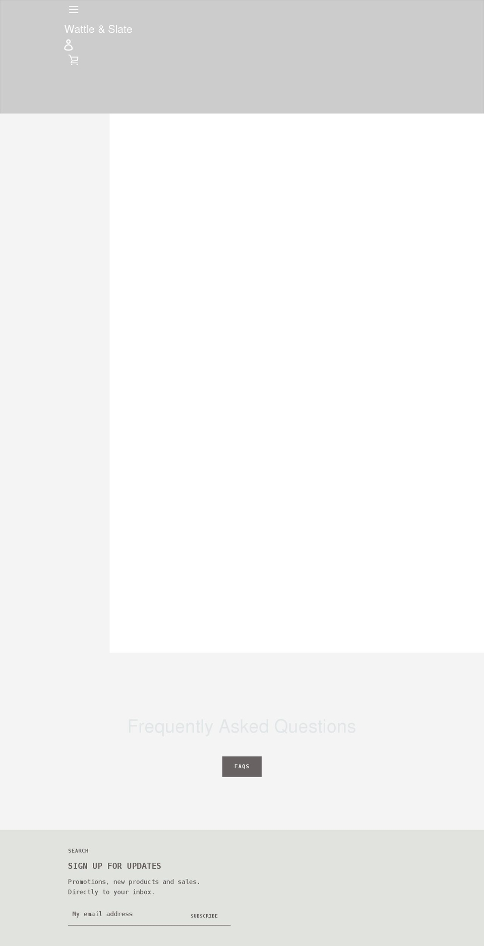 wattleandslate.co.uk shopify website screenshot