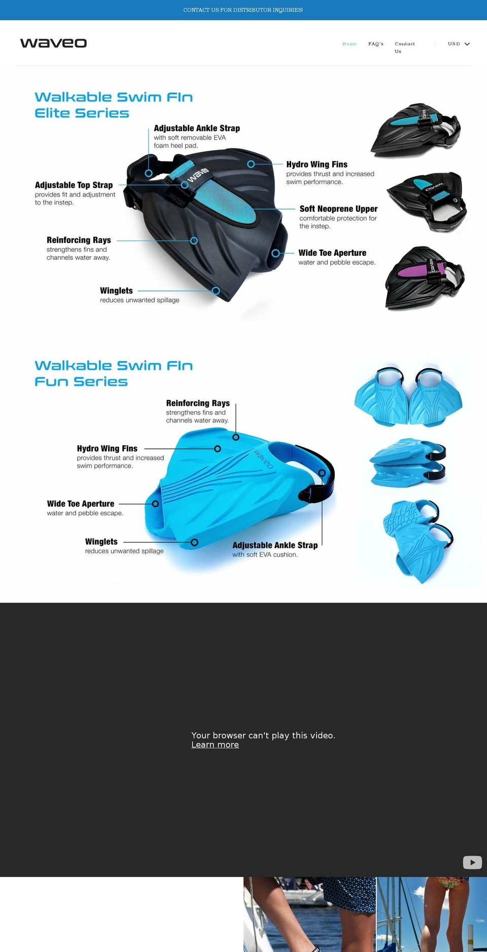 waveosports.com shopify website screenshot