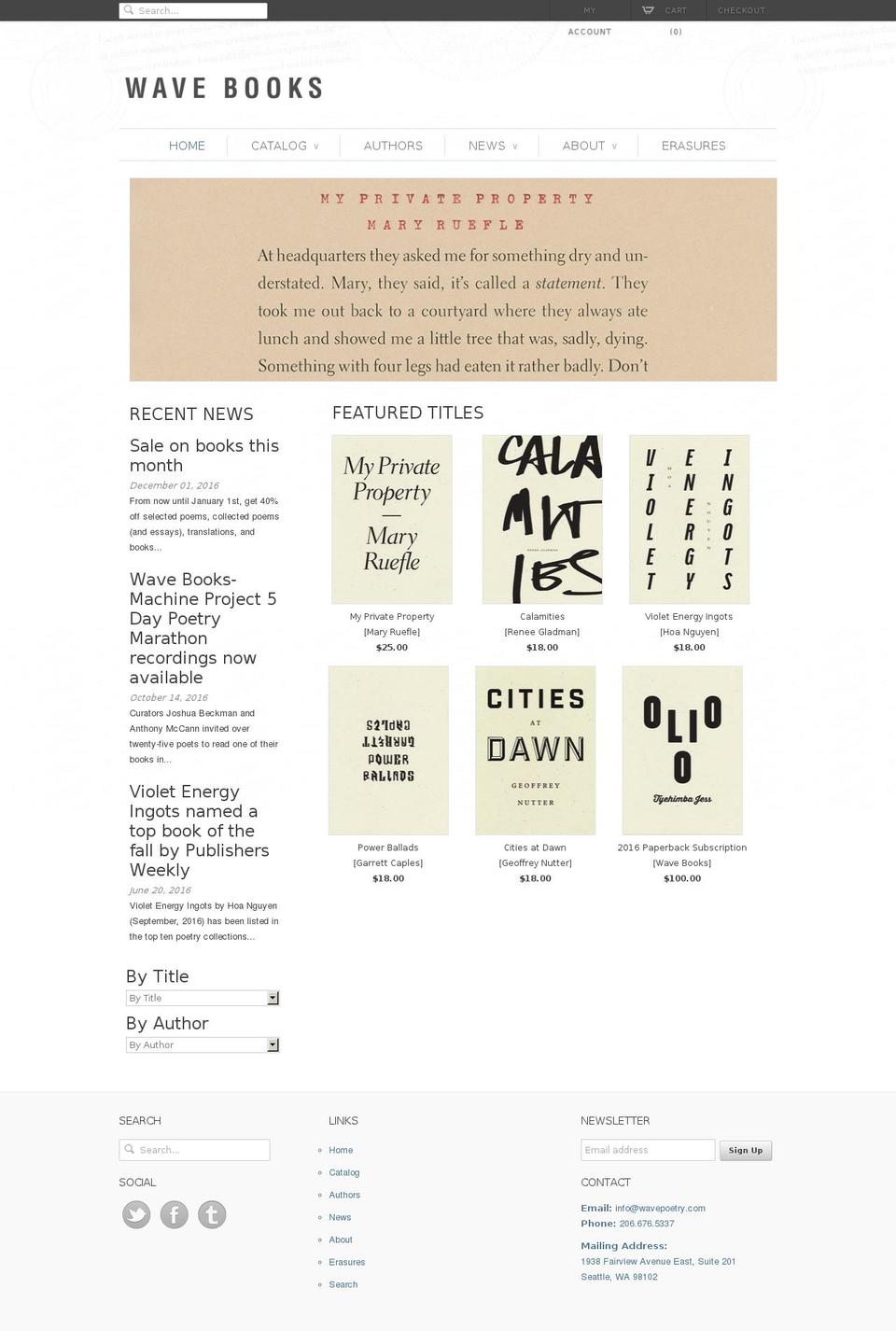 wavepoetry.com shopify website screenshot