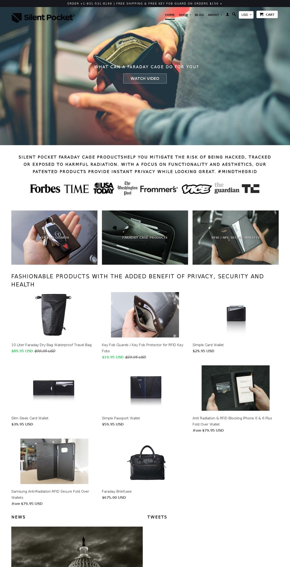waveproofbag.com shopify website screenshot