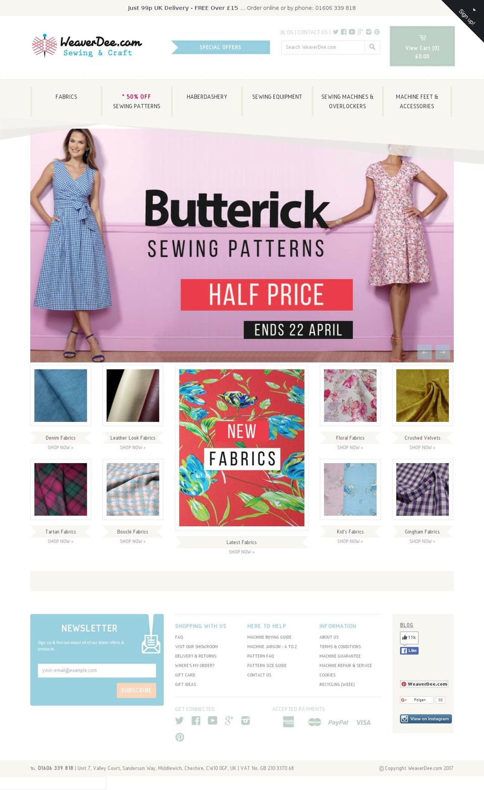 waverdee.com shopify website screenshot