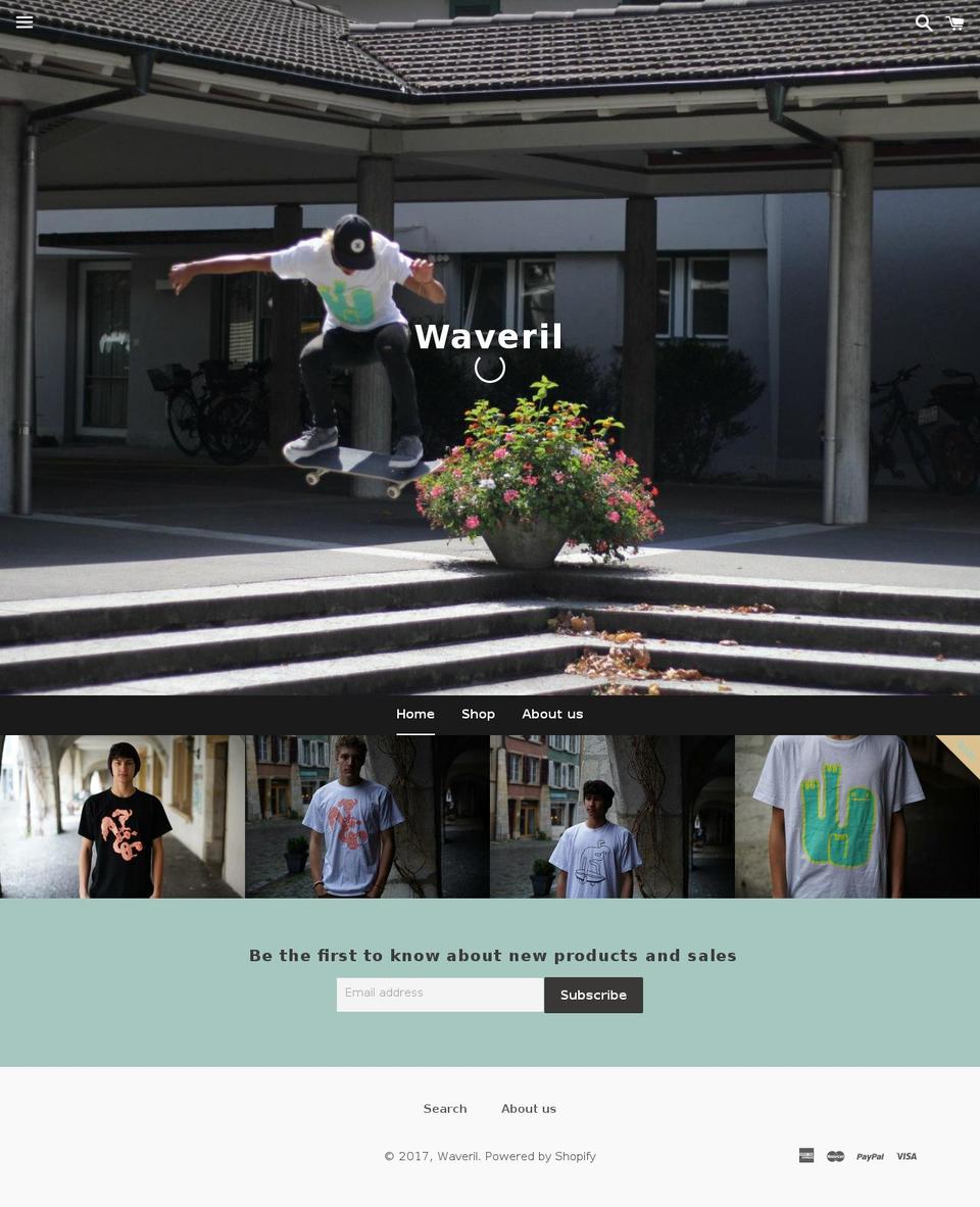 waveril.com shopify website screenshot
