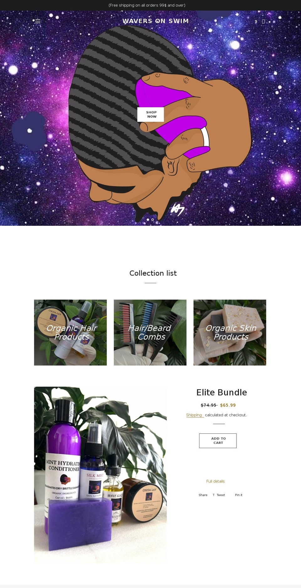 waversonswim.com shopify website screenshot