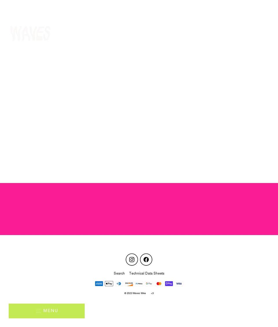 waves.wine shopify website screenshot