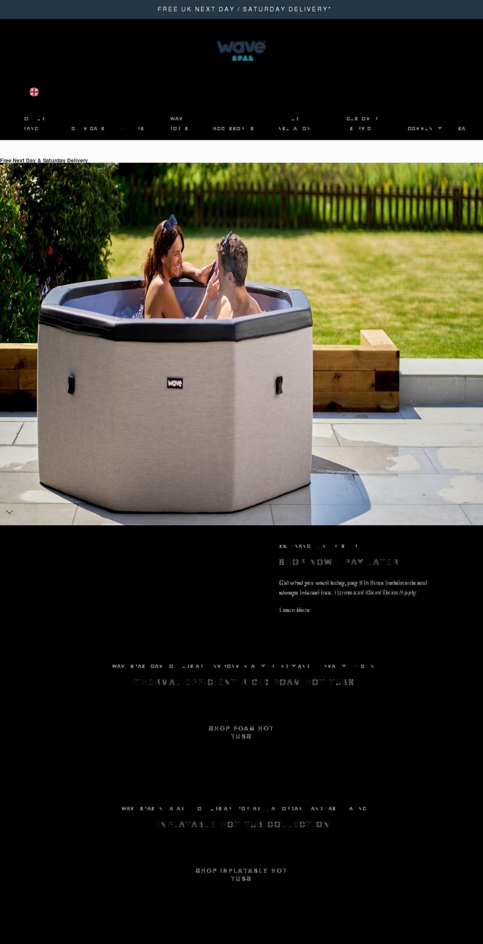 wavespas.com shopify website screenshot