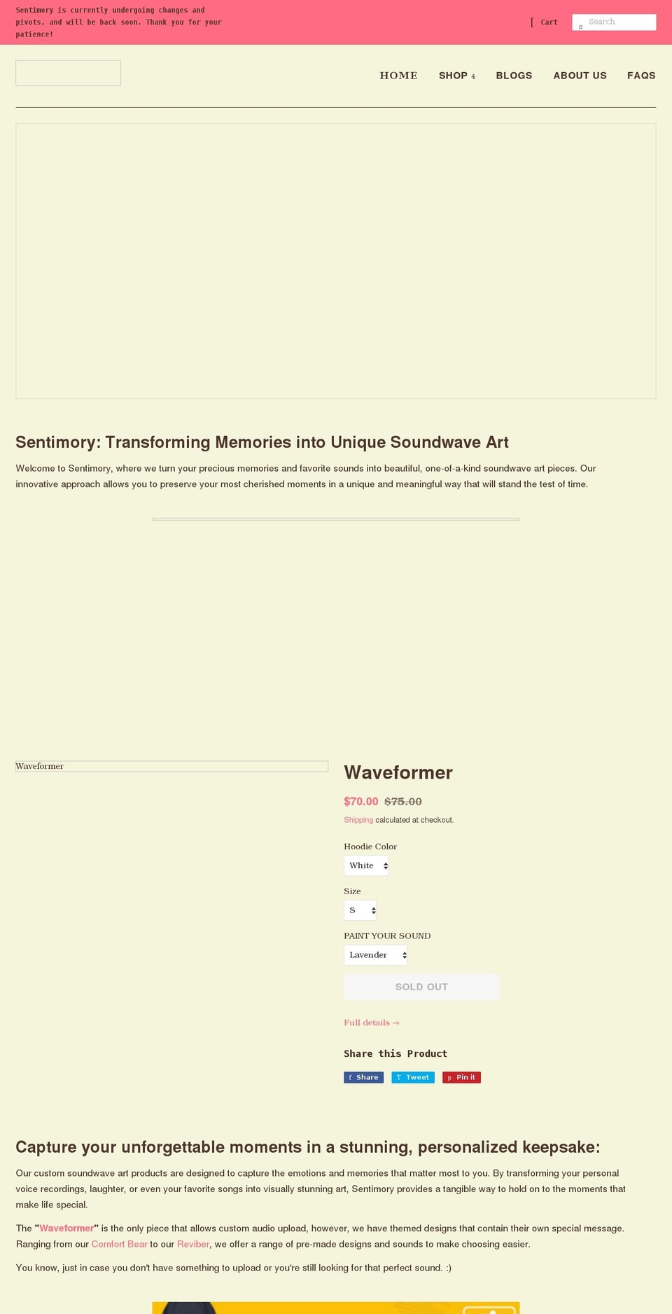 waveytest.myshopify.com shopify website screenshot