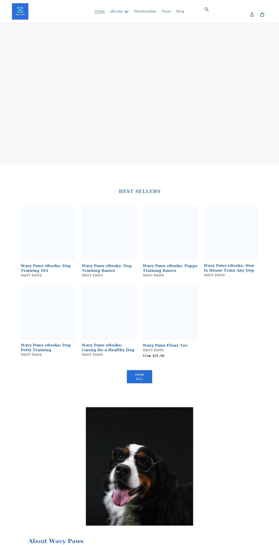 wavypaws.com shopify website screenshot