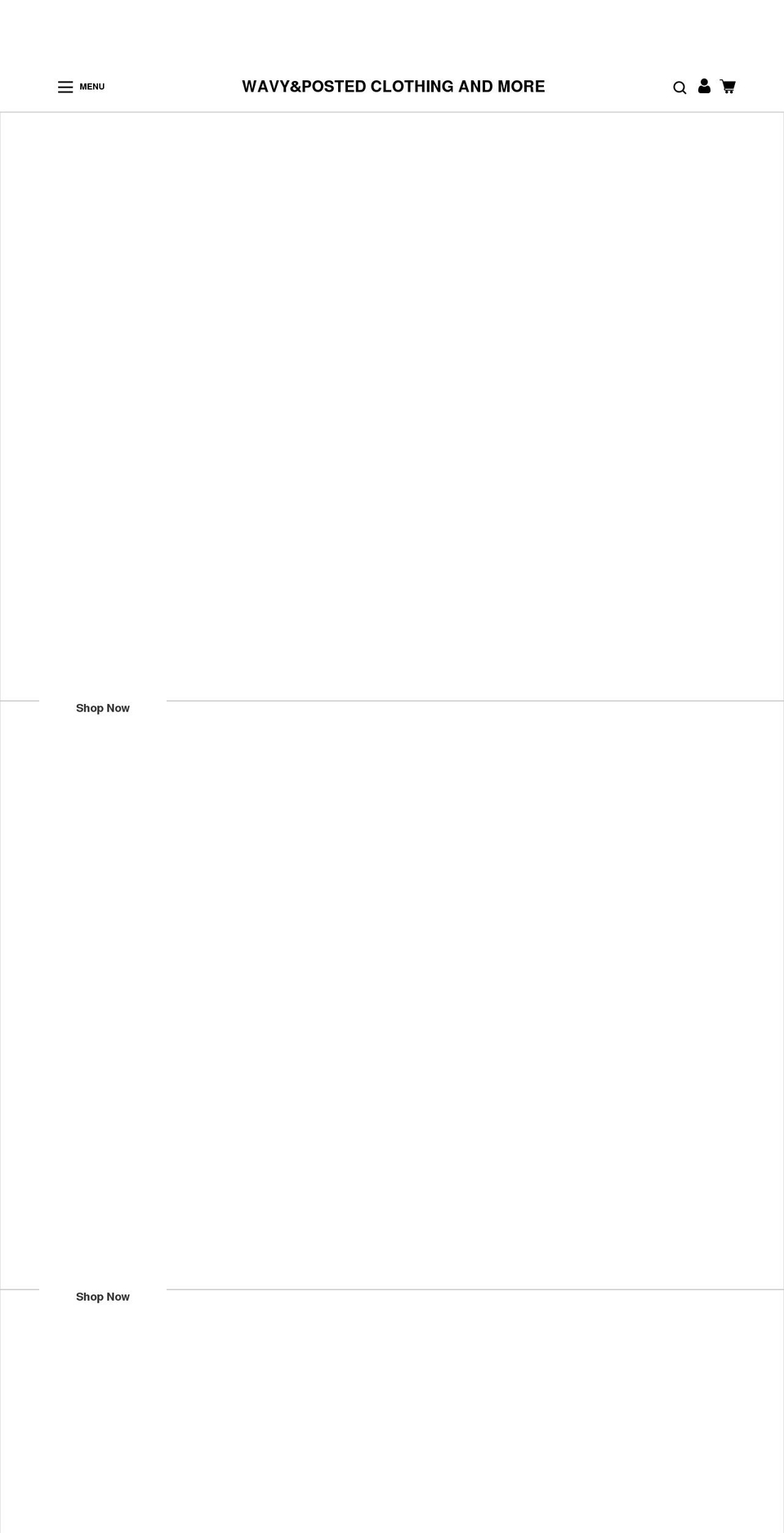 wavypostedclothing.com shopify website screenshot