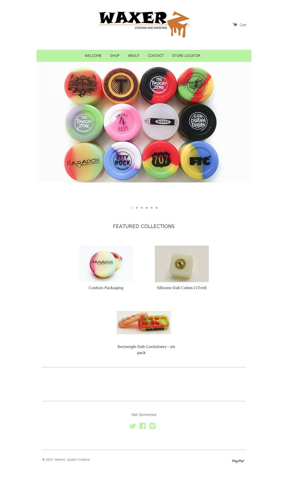 waxerz.com shopify website screenshot