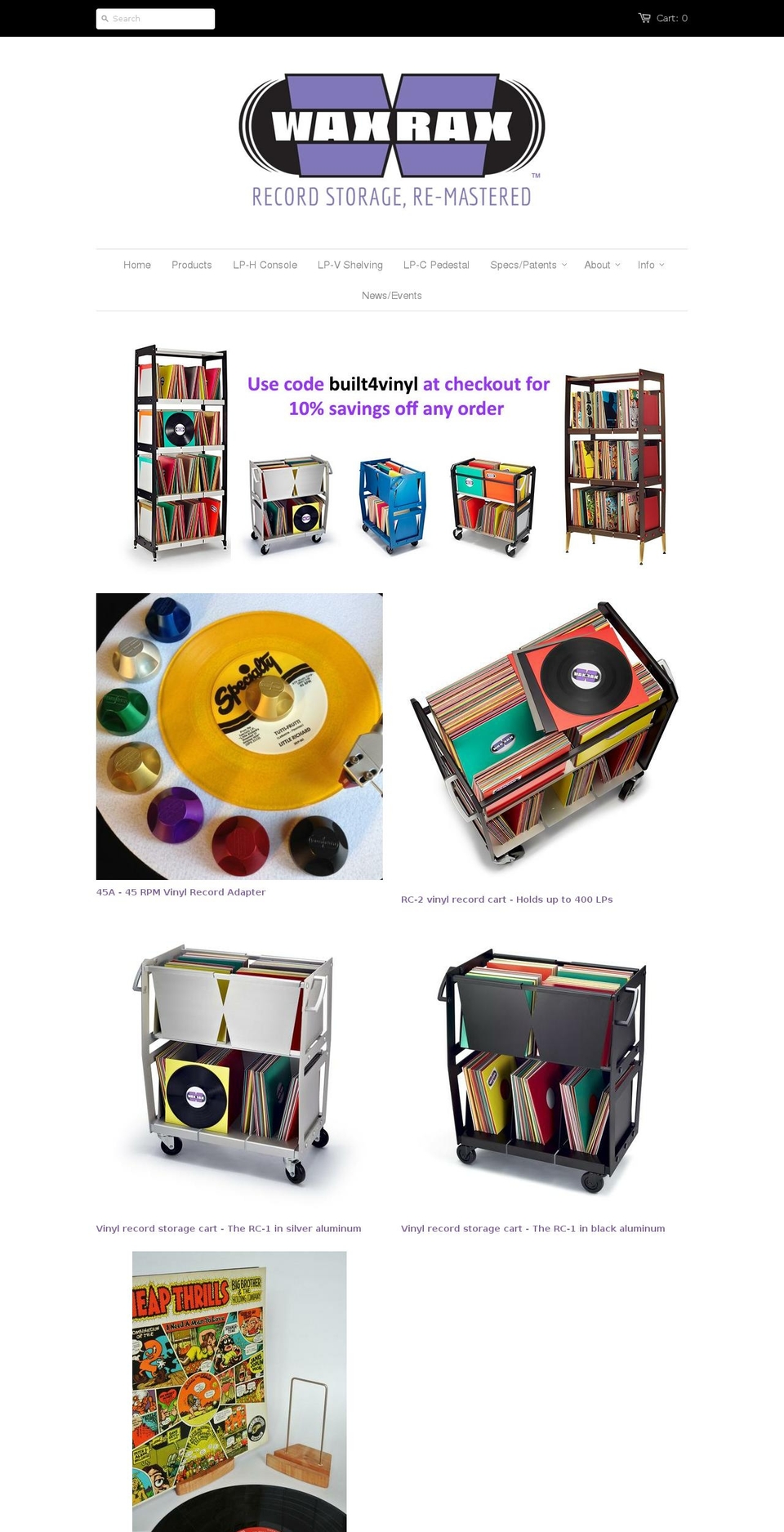 waxrax.com shopify website screenshot