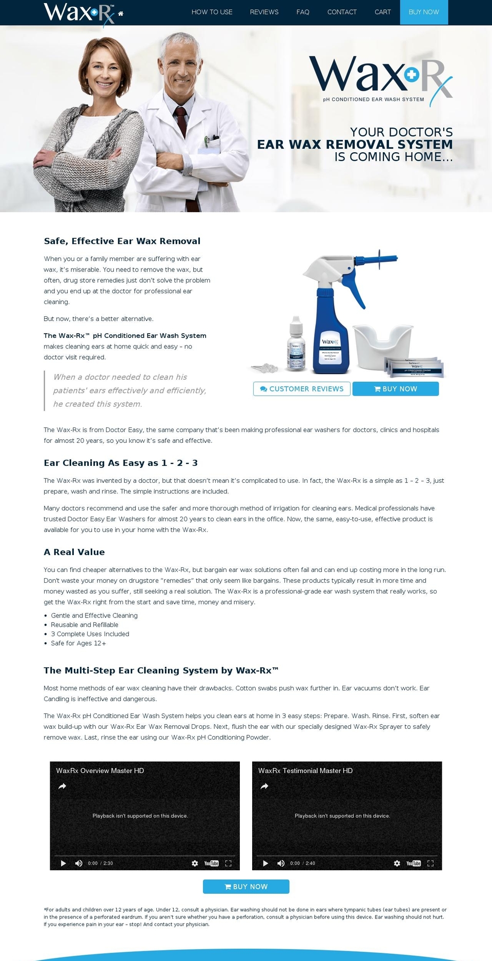 WaxRx Shopify theme site example waxrx.com