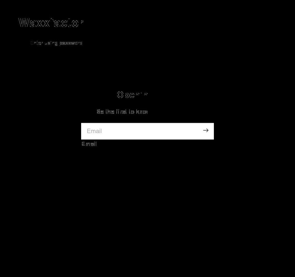 waxxfactor.com shopify website screenshot