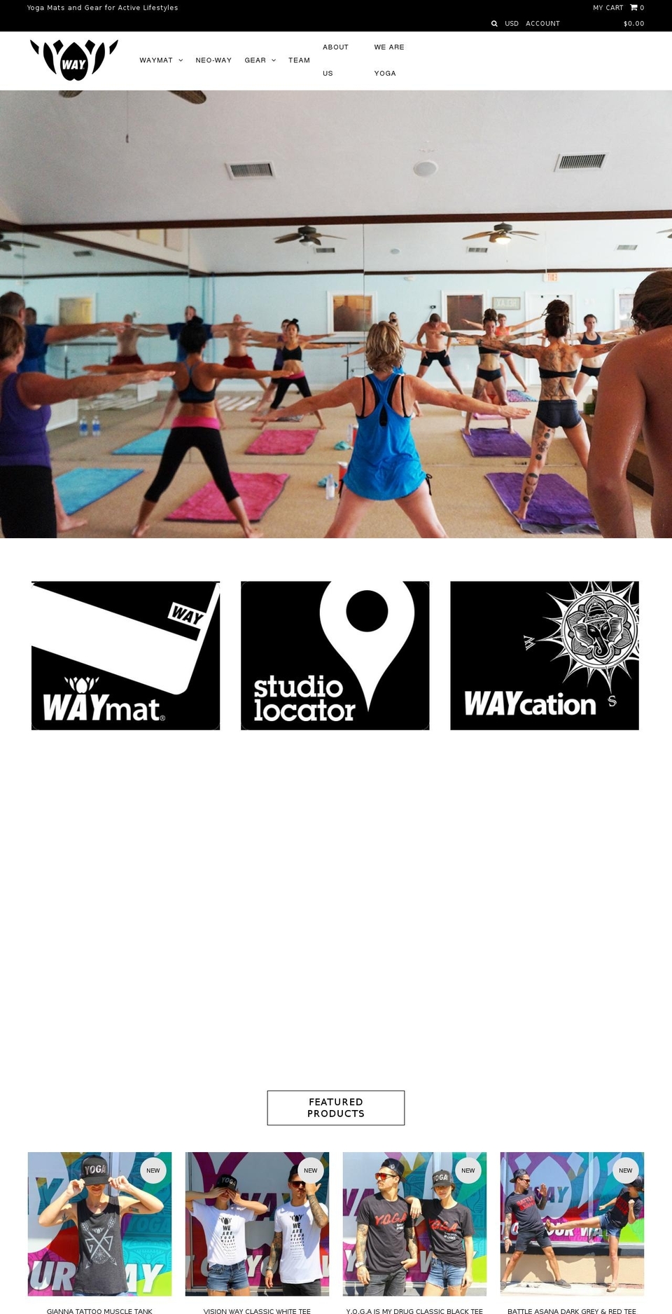 waygear.com shopify website screenshot