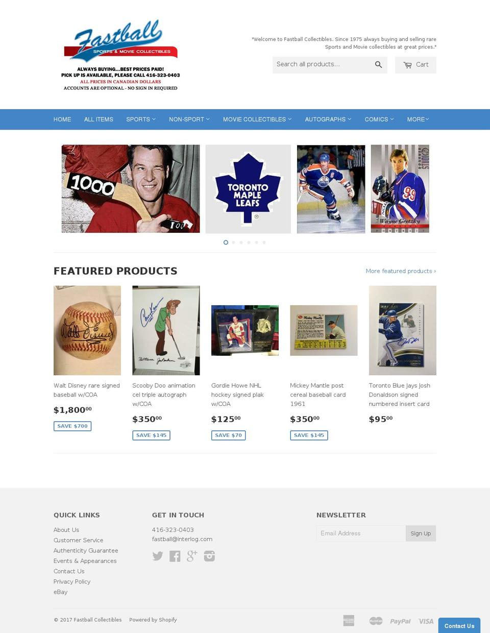 waynegretzky.mobi shopify website screenshot