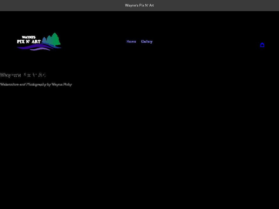 waynepixnart.com shopify website screenshot