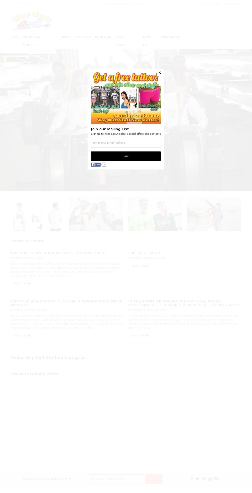 waynuff.com shopify website screenshot