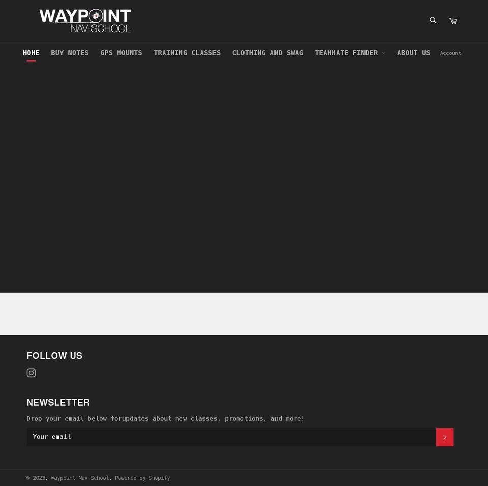 waypointnav.co shopify website screenshot