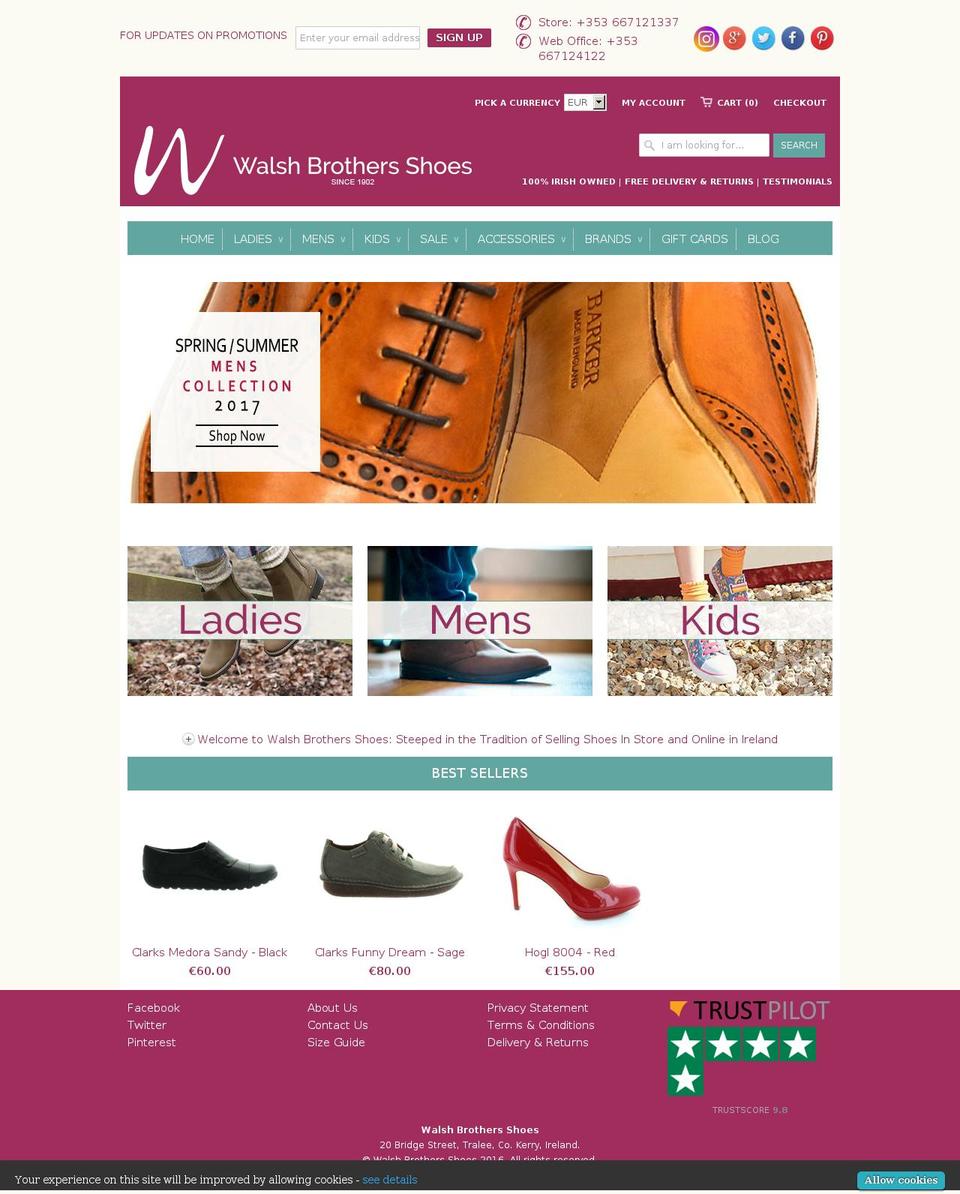 wbs.ie shopify website screenshot