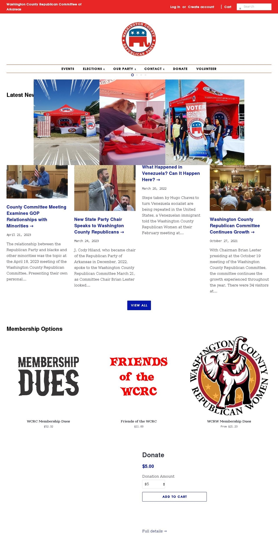 wcrc.gop shopify website screenshot