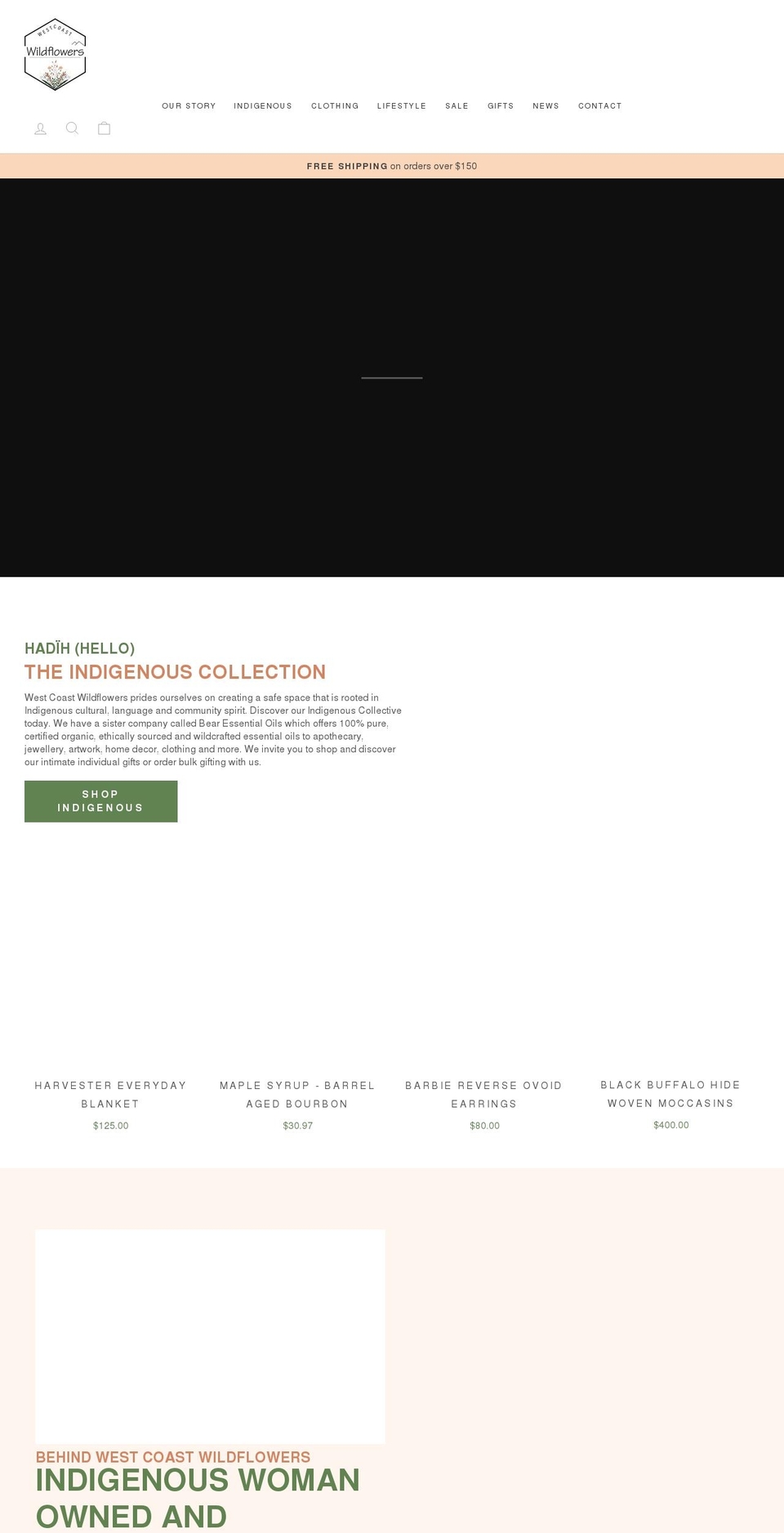 wcwildflowers.ca shopify website screenshot