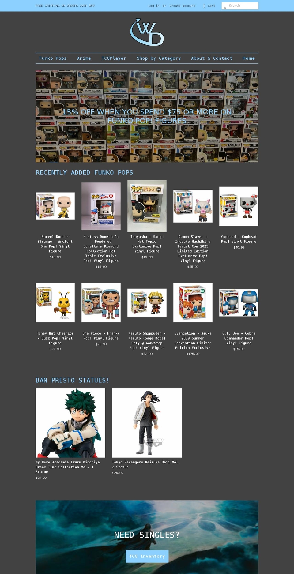 wdgamesnc.com shopify website screenshot