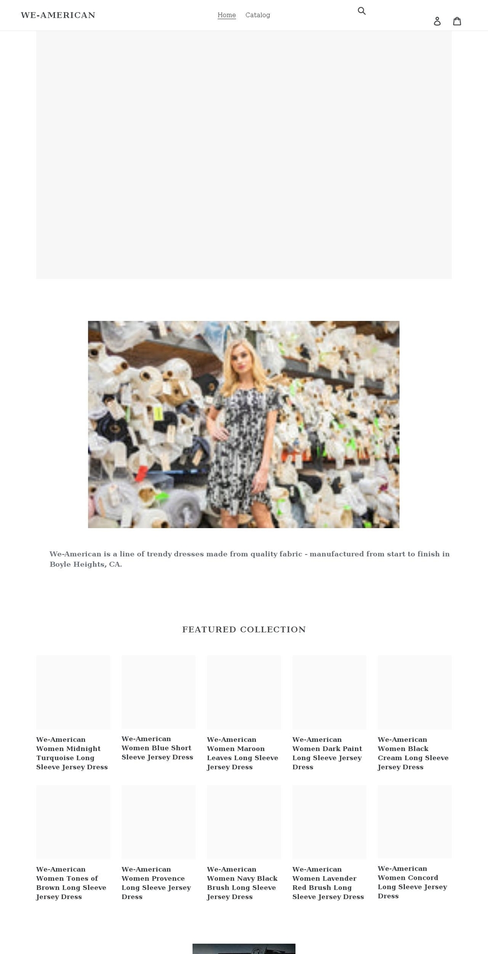 we-american.com shopify website screenshot