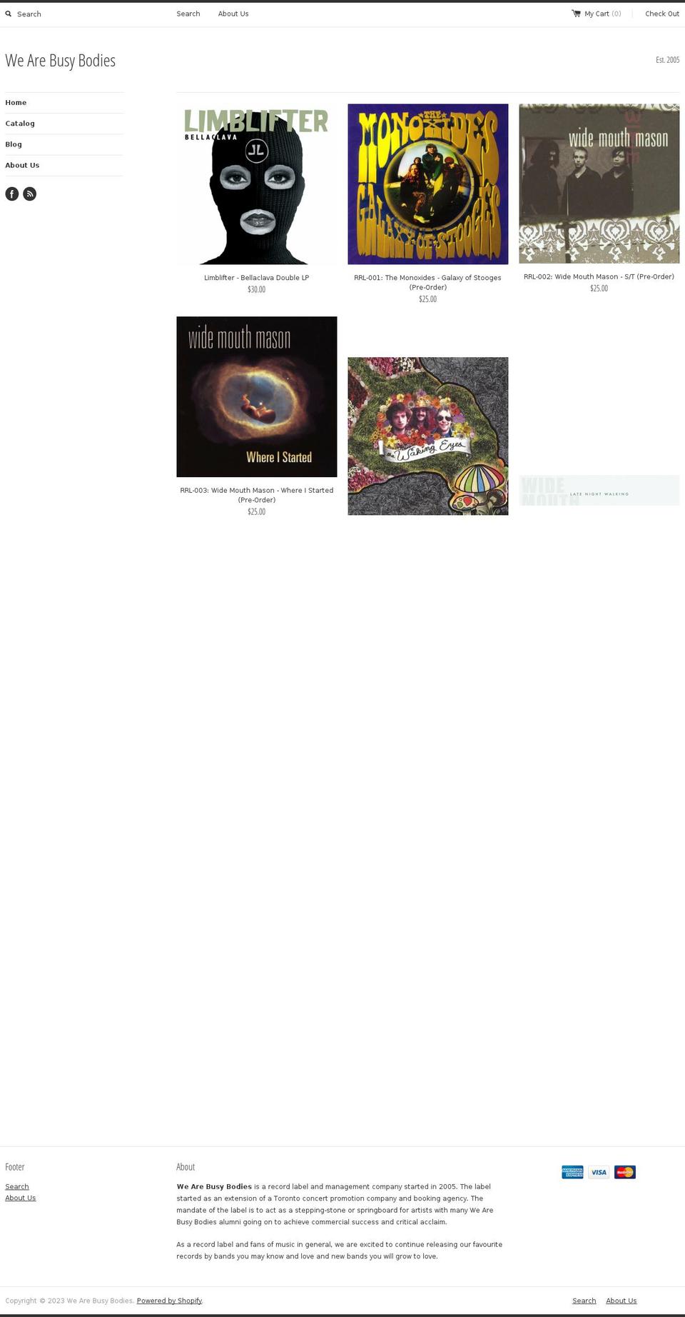 we-are-busy-bodies.myshopify.com shopify website screenshot