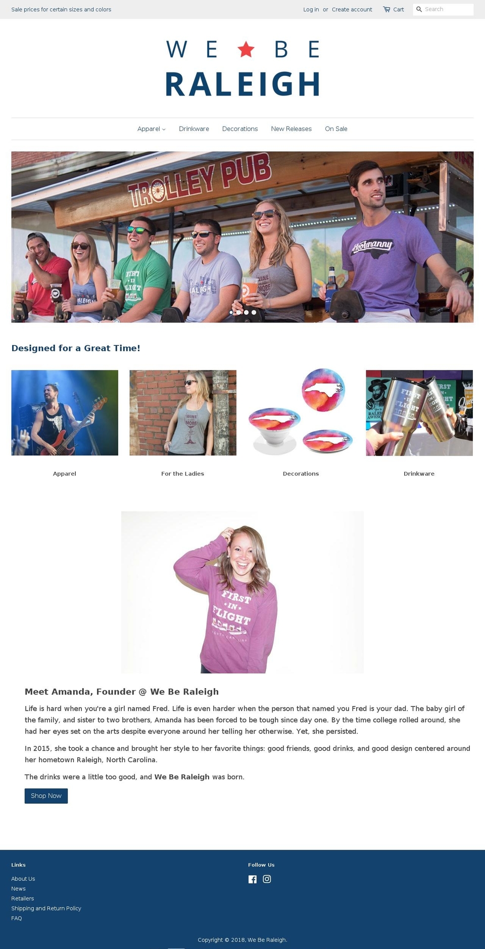 we-be-raleigh.myshopify.com shopify website screenshot