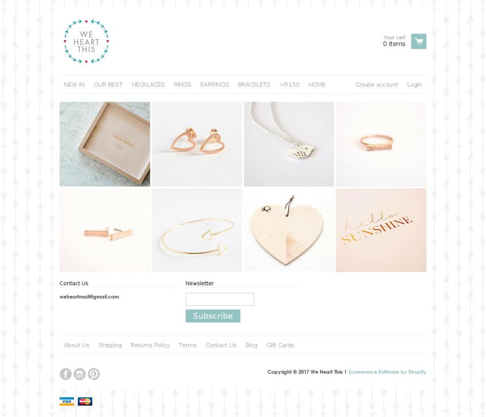 we-heart-this.com shopify website screenshot