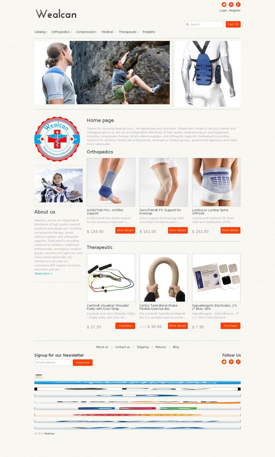 Expression Shopify theme site example wealcan.com