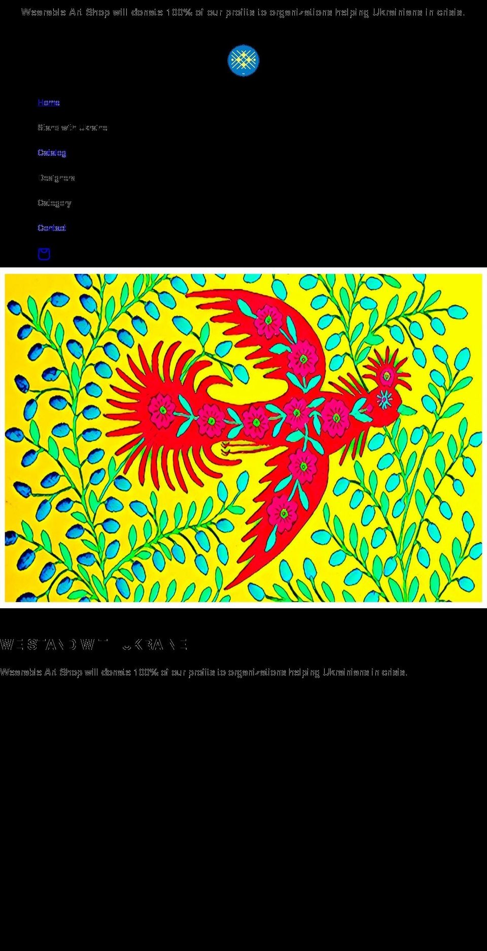 wearableart.shop shopify website screenshot