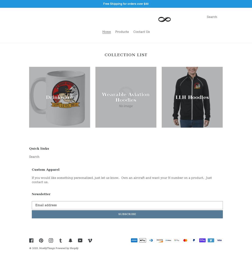 wearableaviation.com shopify website screenshot