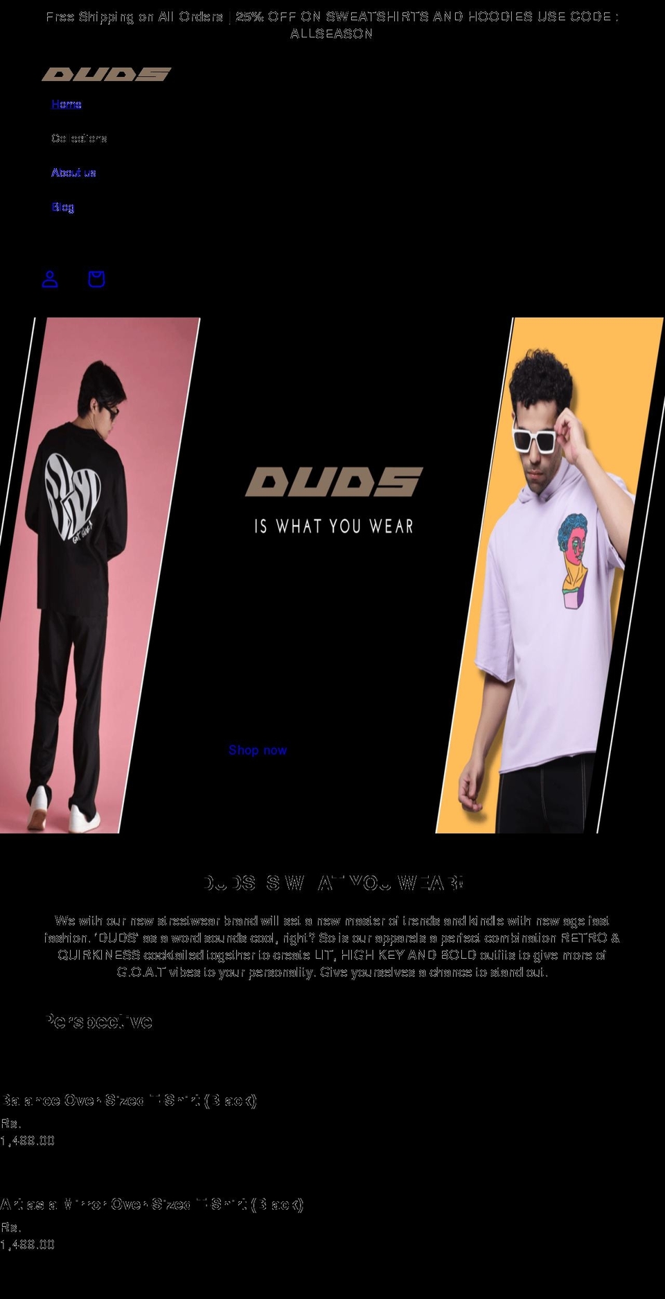 wearduds.com shopify website screenshot