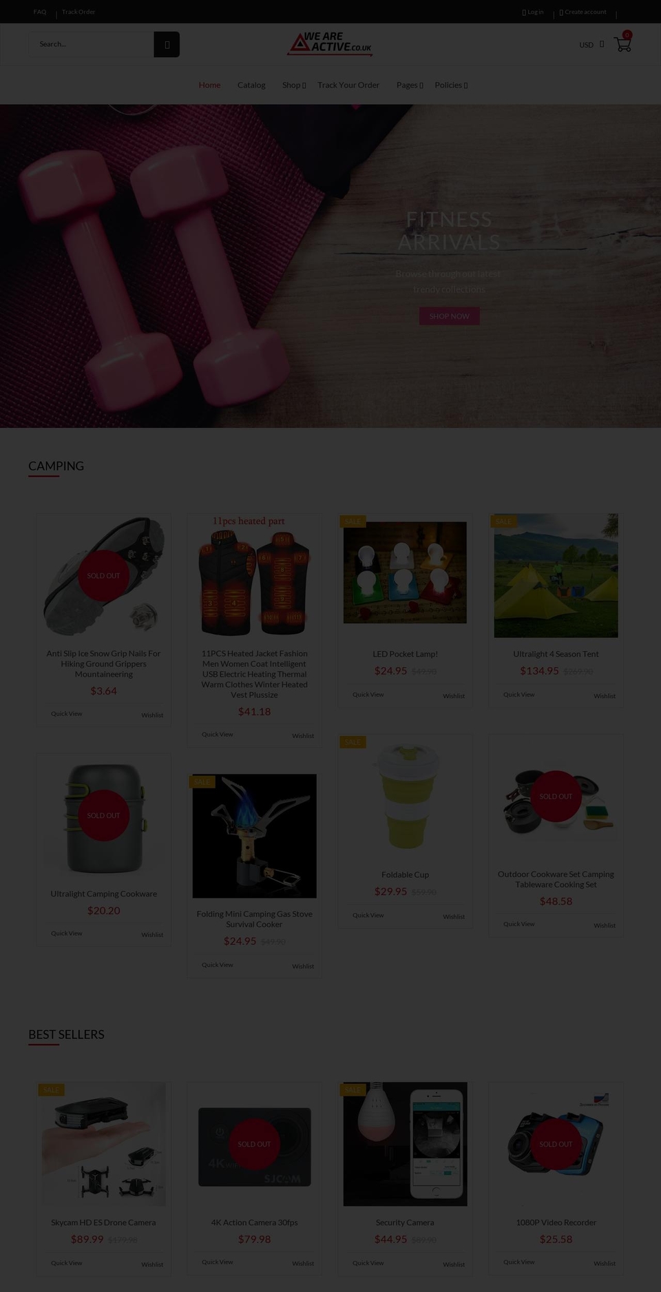 deshop Shopify theme site example weareactive.co.uk