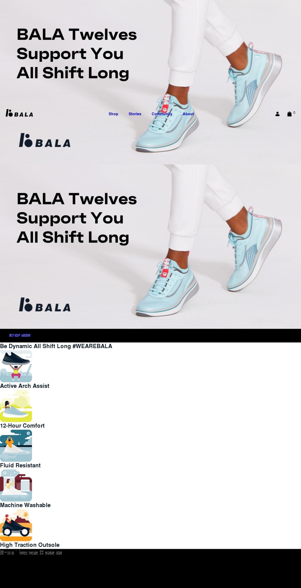 wearebala.com shopify website screenshot
