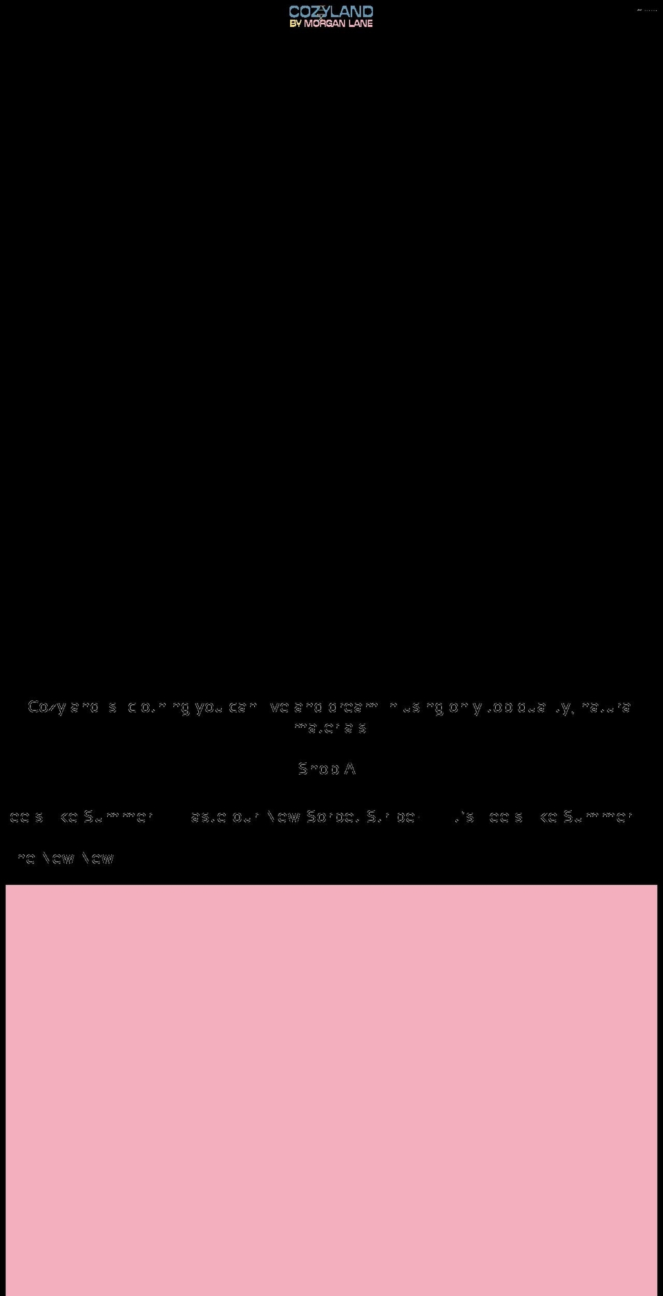 wearecozyland.com shopify website screenshot