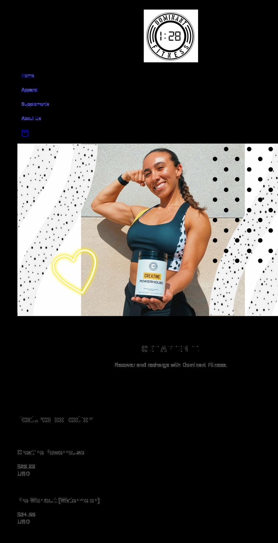 wearedominantfitness.com shopify website screenshot