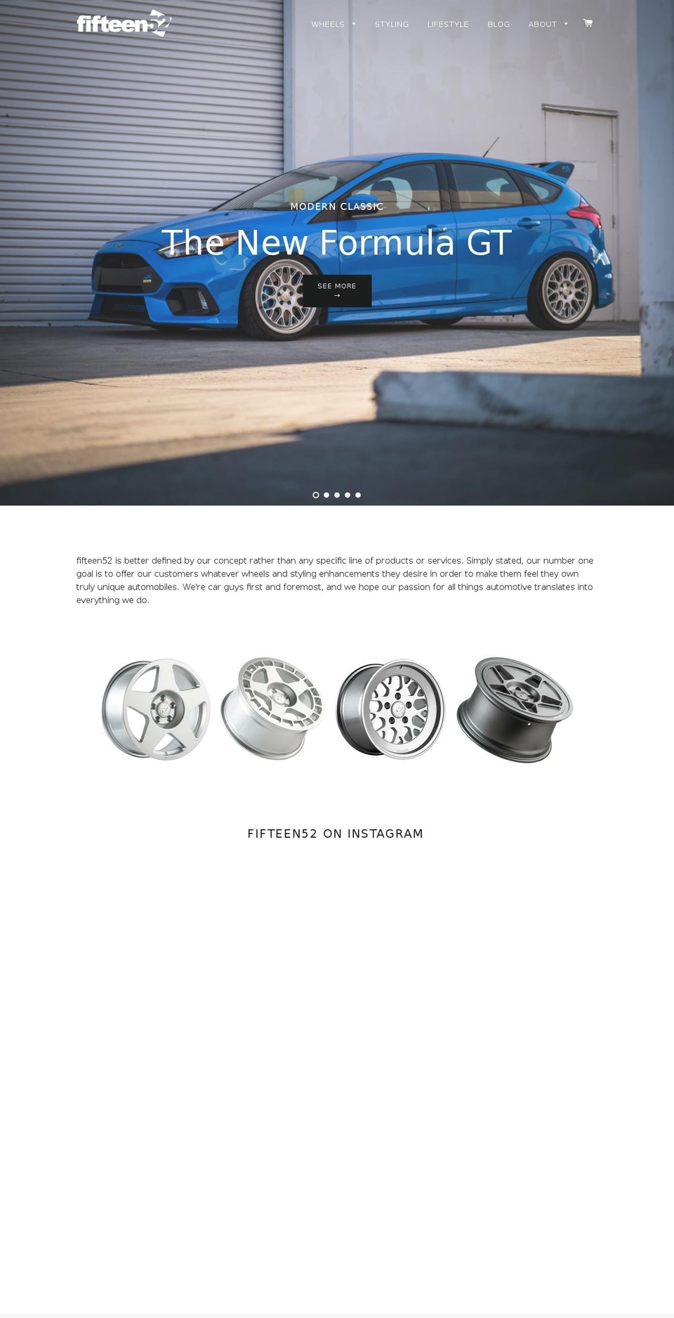 wearefifteen52.com shopify website screenshot
