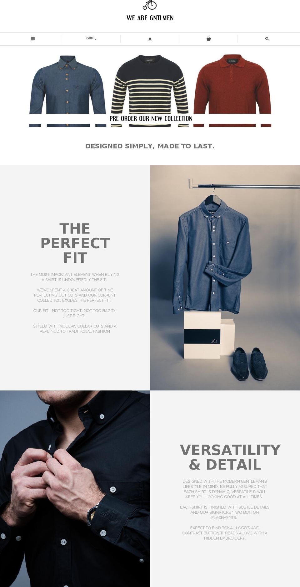 wearegntlmen.com shopify website screenshot
