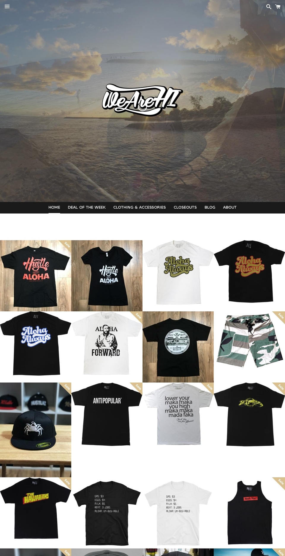wearehi.com shopify website screenshot
