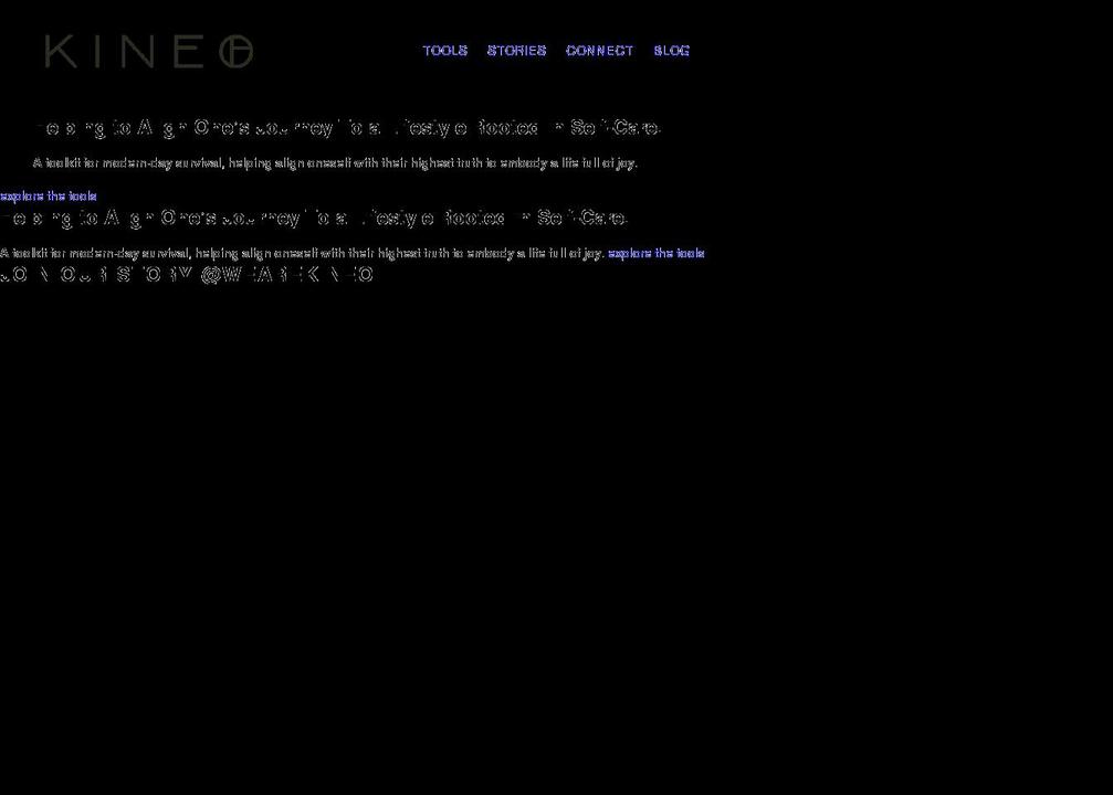 wearekineo.com shopify website screenshot