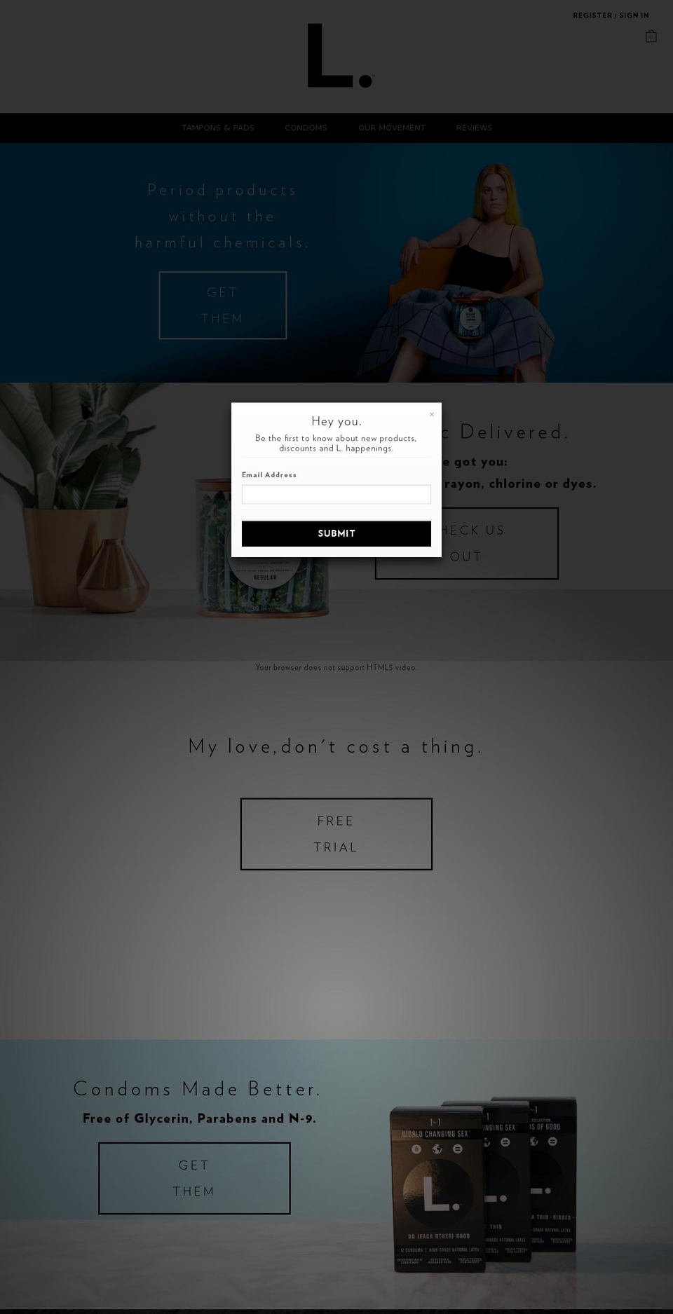 Free Trial Redesign | Aaron | BOGO Shopify theme site example wearel.com