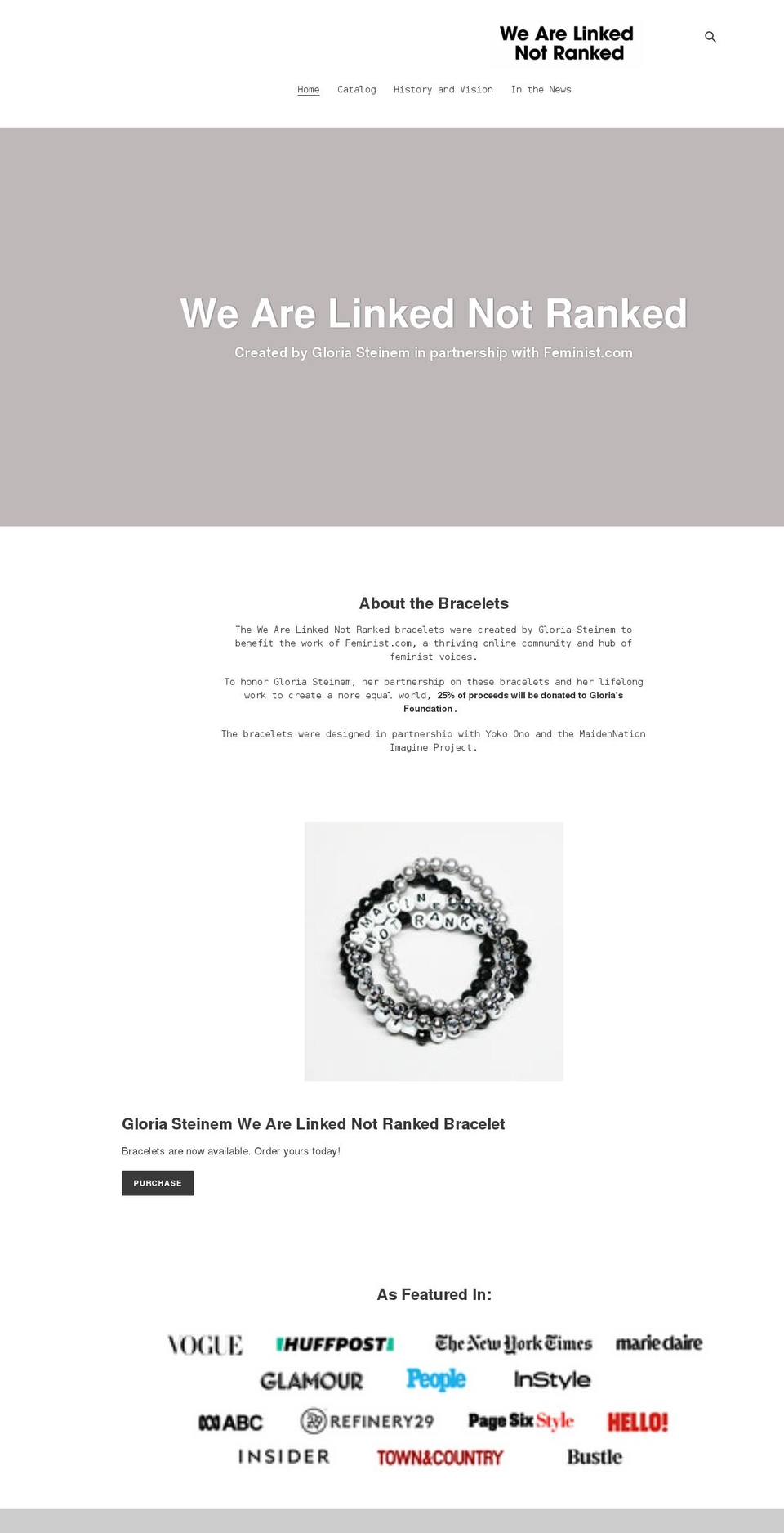 wearelinkednotranked.com shopify website screenshot