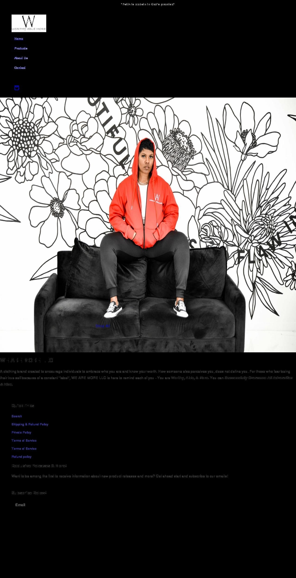 wearemorellc.com shopify website screenshot