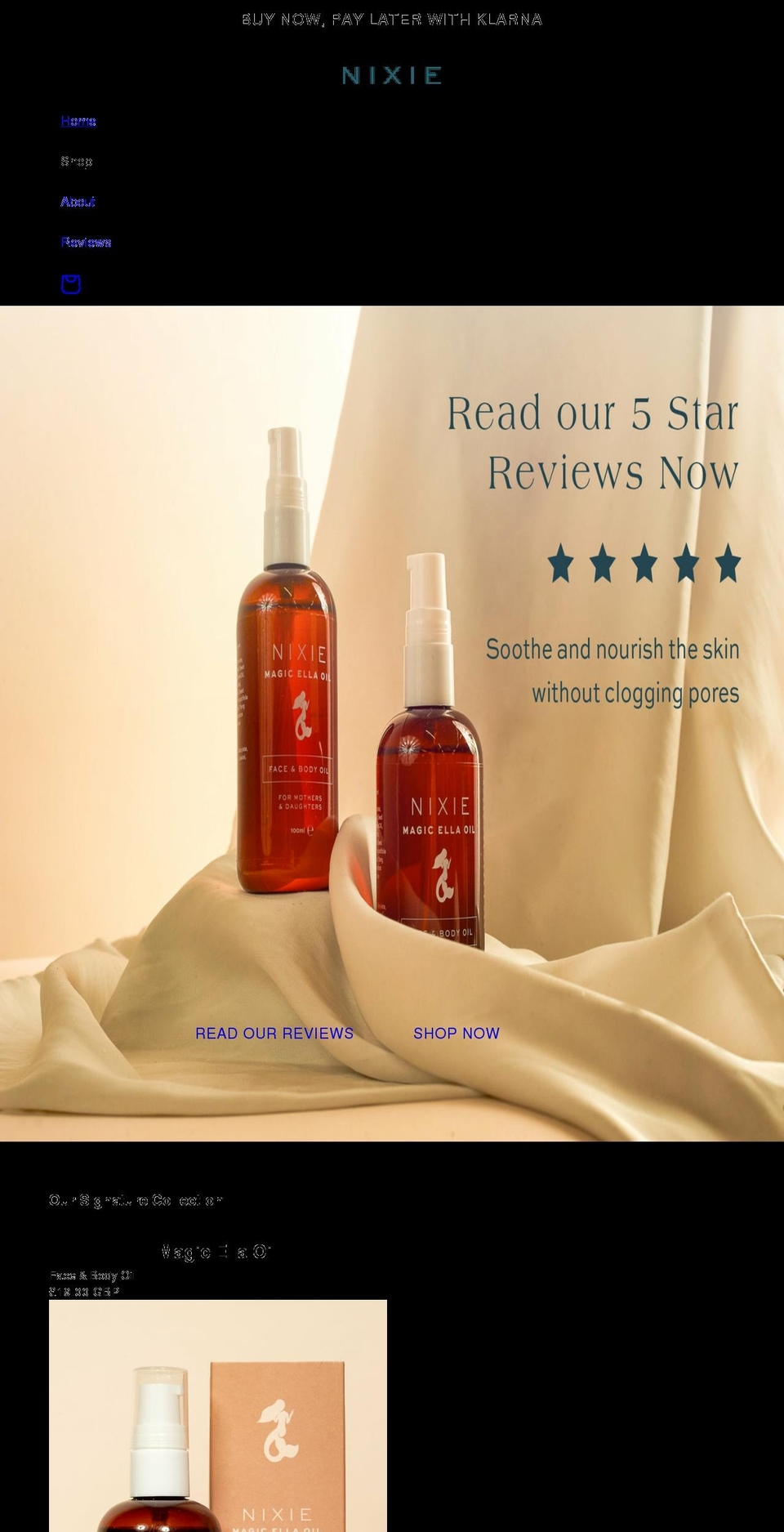 wearenixie.com shopify website screenshot