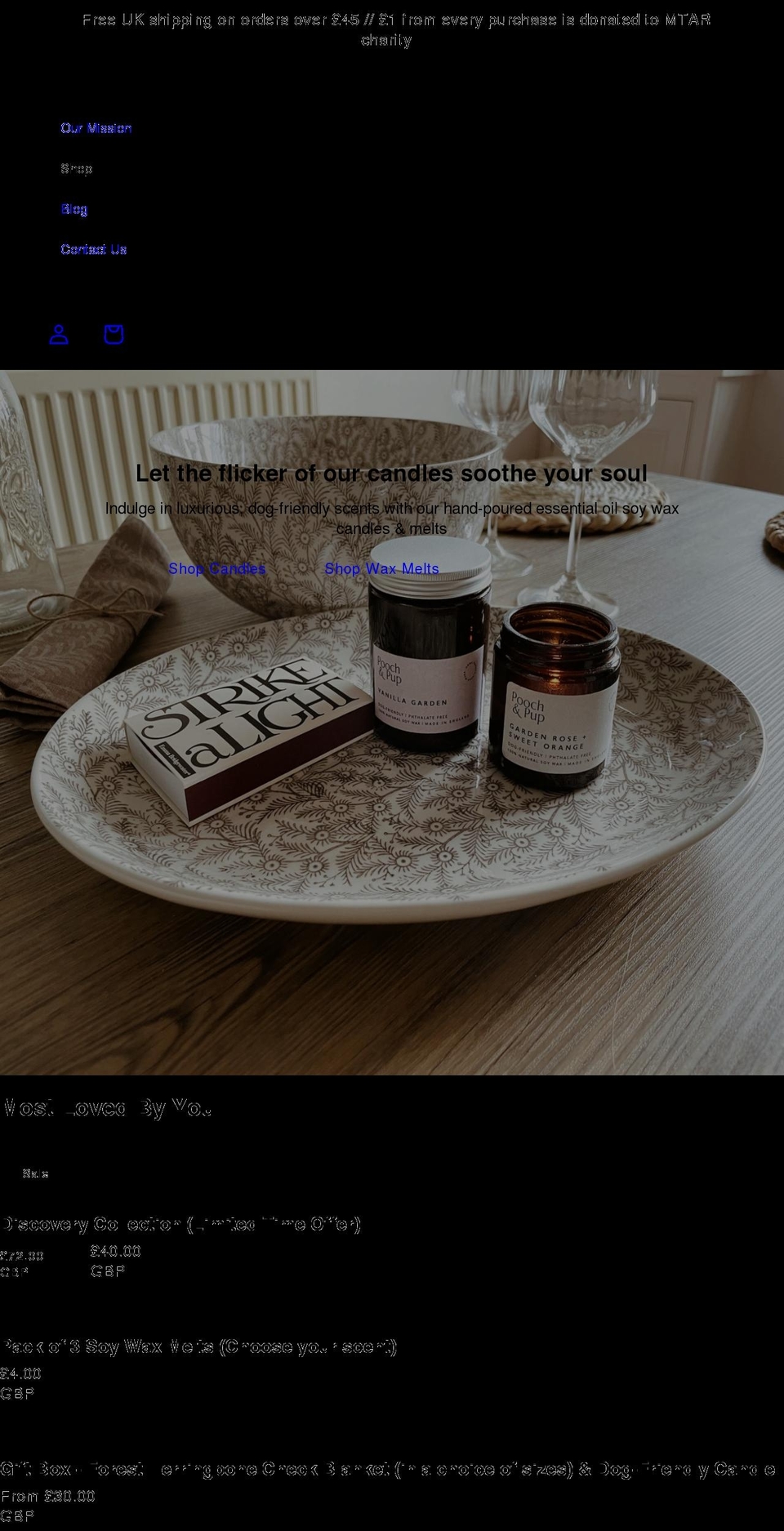 wearepoochandpup.co.uk shopify website screenshot